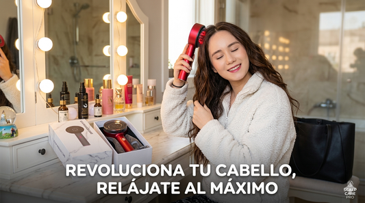 Cepillo Masajeador Cabello Terapia Luz