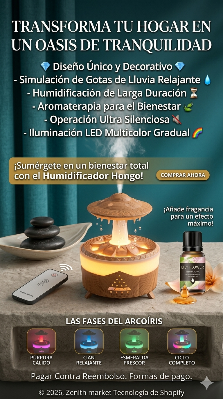 *HUMIDIFICADOR DIFUSOR DE AROMAS HONGO