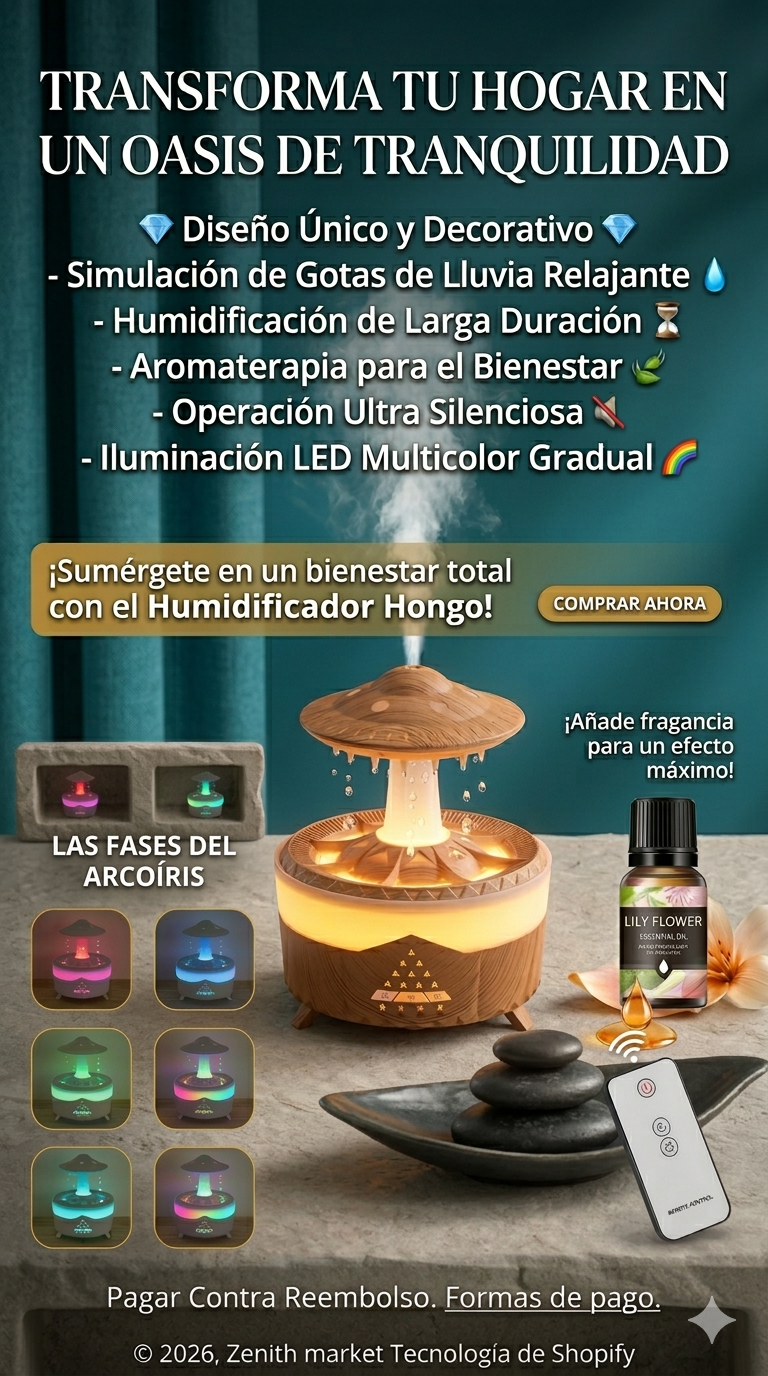 *HUMIDIFICADOR DIFUSOR DE AROMAS HONGO
