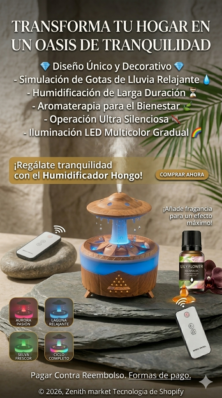 *HUMIDIFICADOR DIFUSOR DE AROMAS HONGO