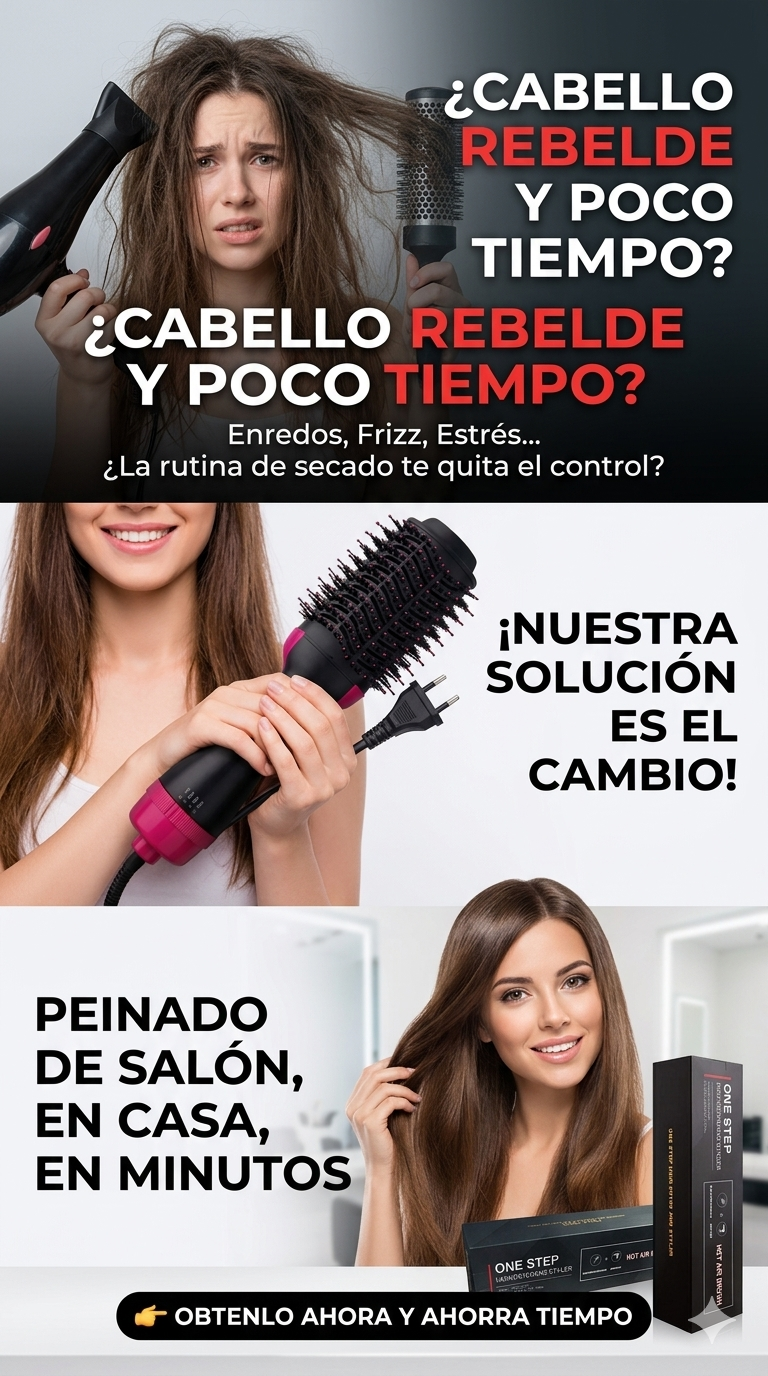 Cepillo secador 3 en 1