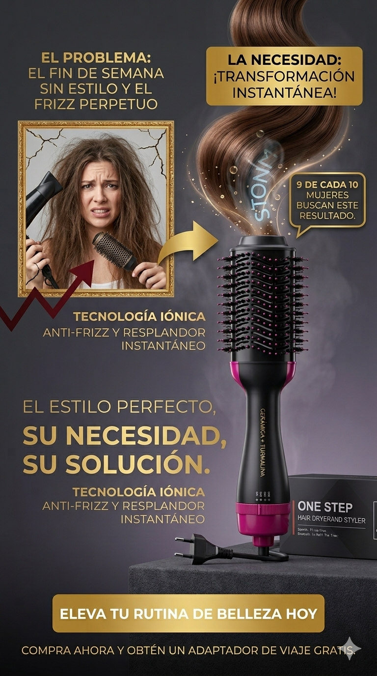 Cepillo secador 3 en 1