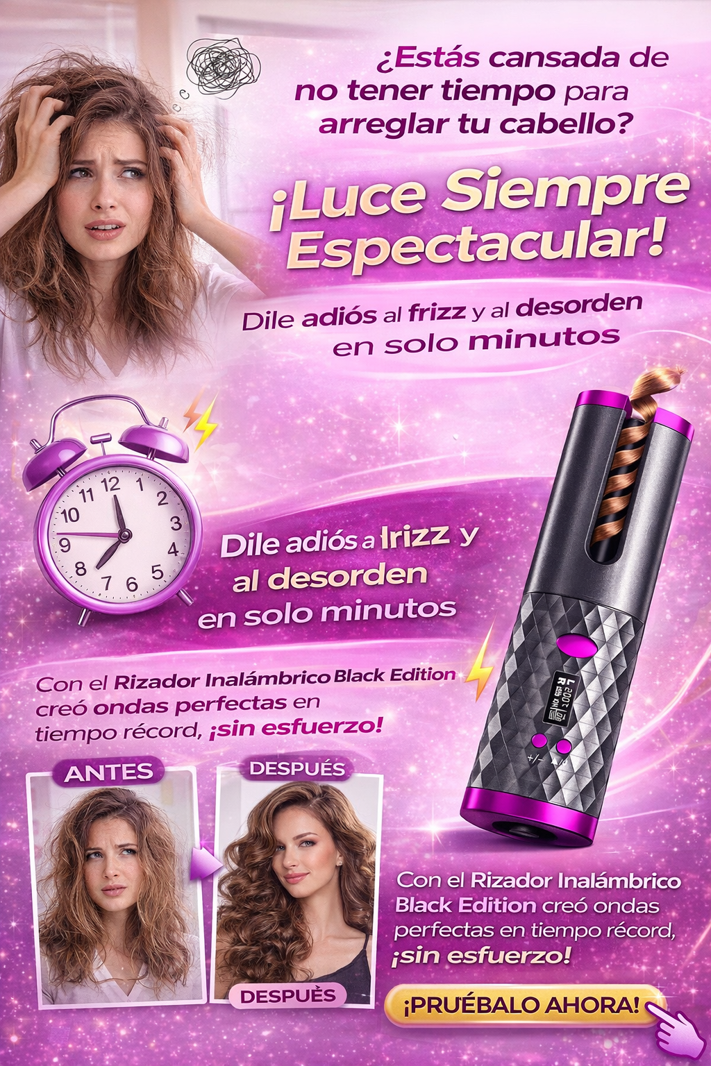 Rizador Inalámbrico Black Edition