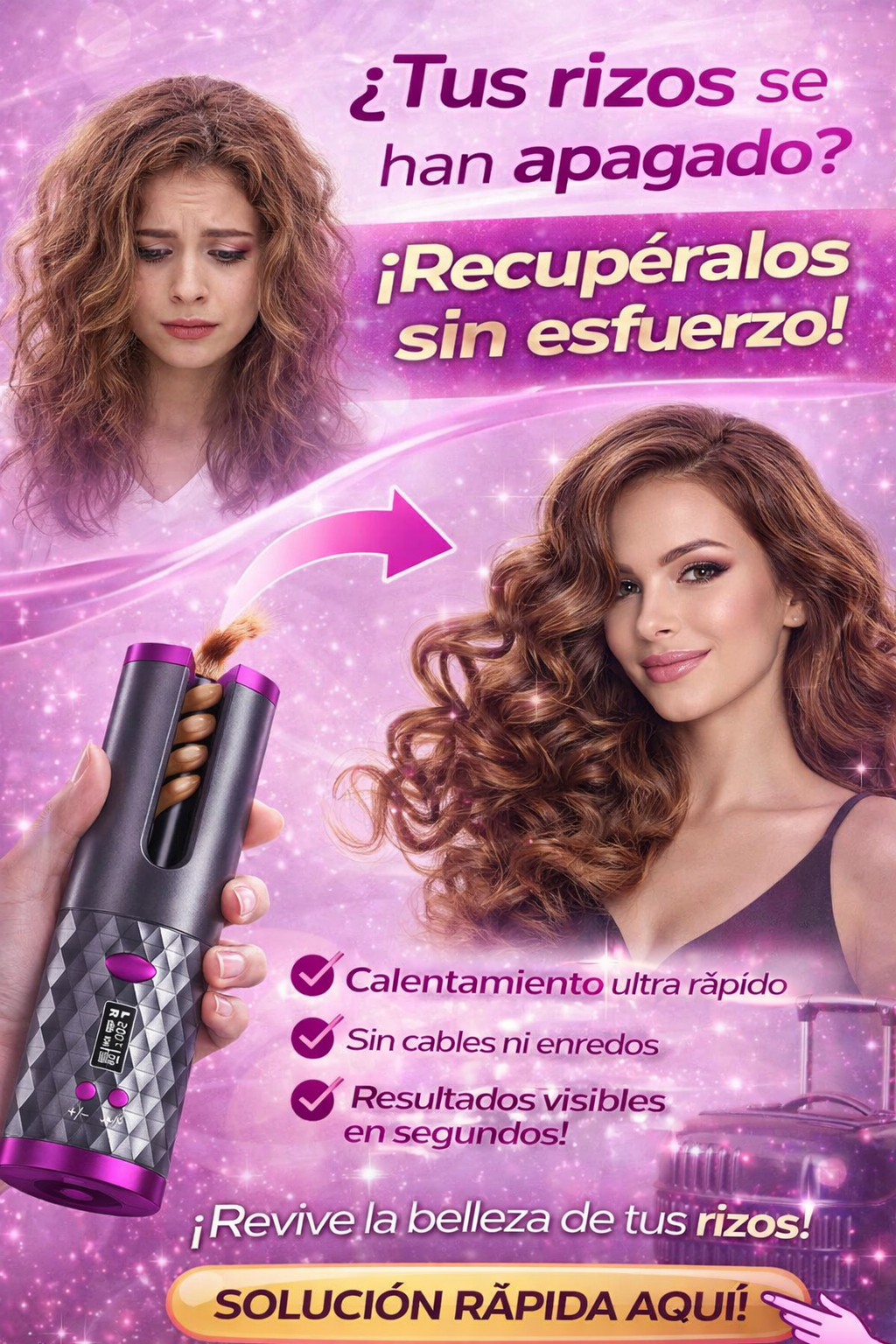 Rizador Inalámbrico Black Edition